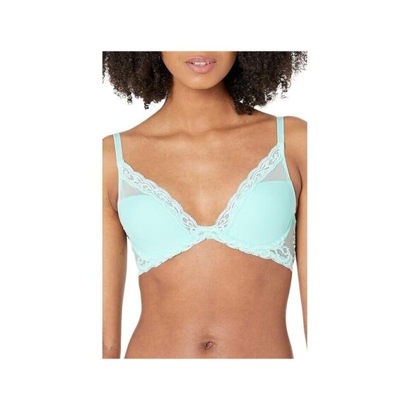 Natori Feathers Contour Plunge Bra 730023 Julep ( 30 DDD ) - Picture 1 of 4